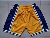 Lakers Yellow Mitchell Ness Mesh Swingman Shorts,baseball caps,new era cap wholesale,wholesale hats